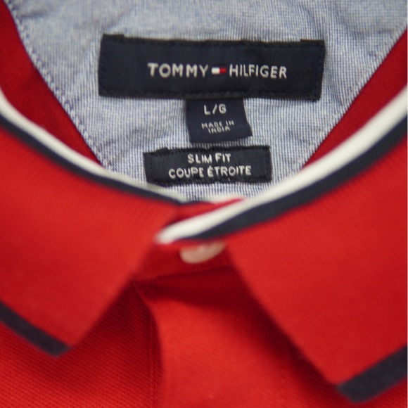 Tommy Hilfiger Logo Polo Shirt Large - Picture 3 of 3